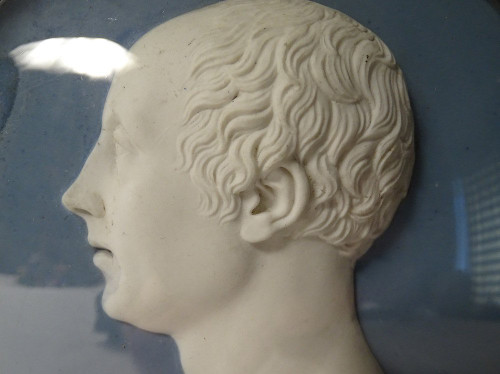 Ritratto Profilo Uomo Impero Sèvres Biscotto Romain-Vincent Jeuffroy XIX secolo
