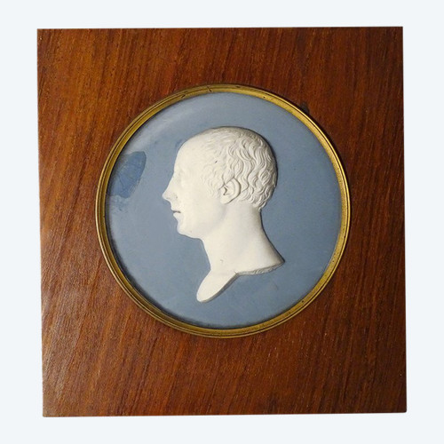 Ritratto Profilo Uomo Impero Sèvres Biscotto Romain-Vincent Jeuffroy XIX secolo