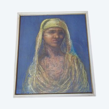  Jeune fille en nikab - Pastel