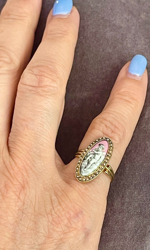 Bague En Or d'époque Romantique
