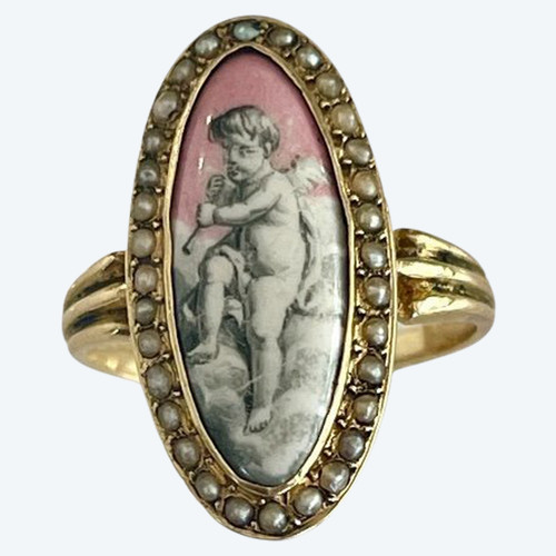 Bague En Or d'époque Romantique