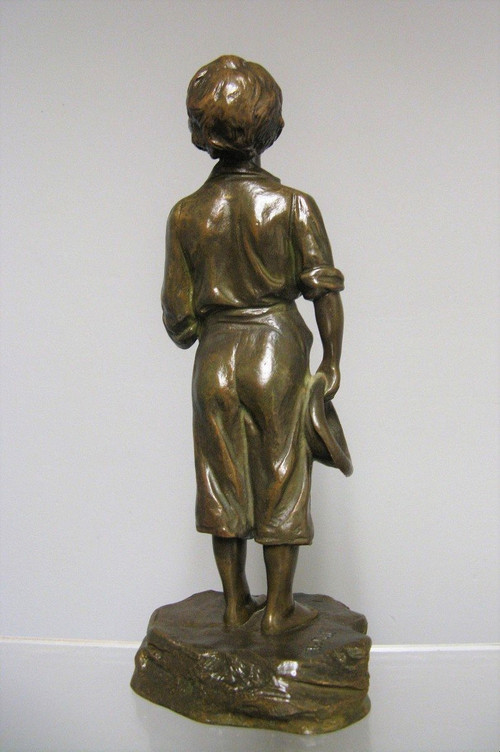 Scultura in bronzo Piccolo cantante firmato da Antoine Bofill.