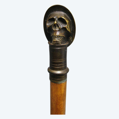 Canne Tête De Mort. Guerre 14/18. 