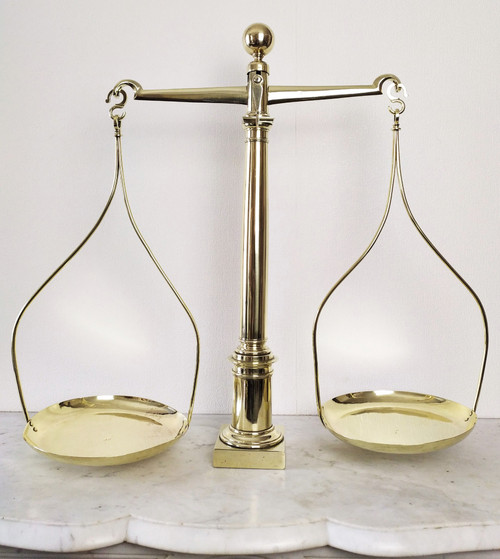 Balance En Laiton Et Bronze XIXème
