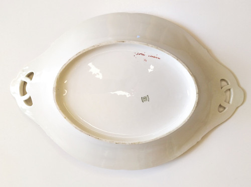 Plat En Porcelaine Peinte Mehun