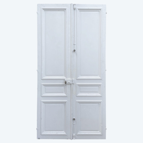 Double Door Old Haussmann Period 19th Century Paris