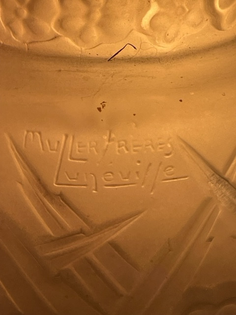 Lampe Art Déco 1930 Muller Frères Lunéville