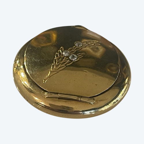 Pillbox In Gold And Diamonds