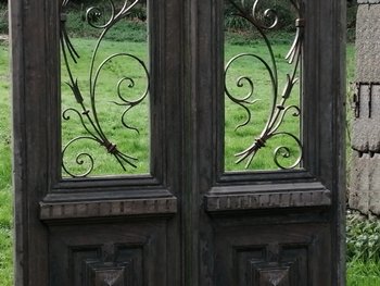 Superbe Double Porte Ancienne XIXème En Chêne Portes Boiserie