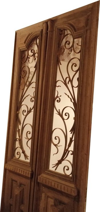 Superbe Double Porte Ancienne XIXème En Chêne Portes Boiserie