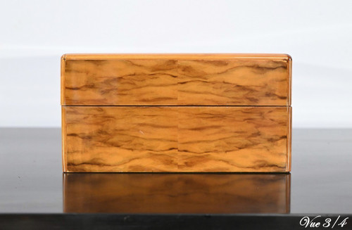 Cigar Box in Walnut Veneer, Maison Lemaire Paris, Art Deco – 1920