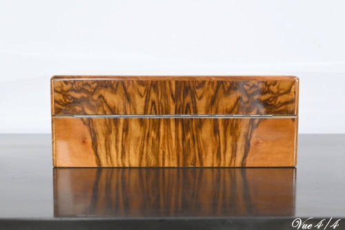 Cigar Box in Walnut Veneer, Maison Lemaire Paris, Art Deco – 1920