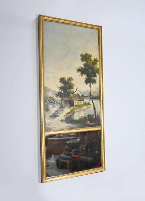 Miroir Trumeau en Bois Doré – Fin XIXe