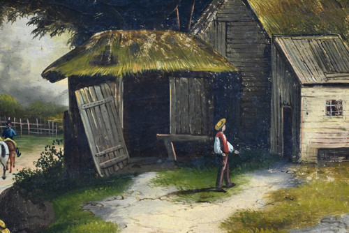 Miroir Trumeau en Bois Doré – Fin XIXe