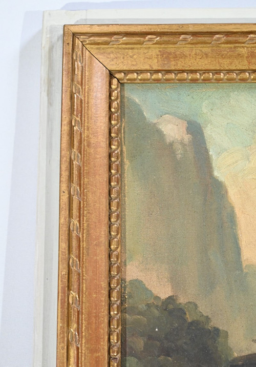 Miroir Trumeau en Bois Doré, style Louis XVI – Fin XIXe