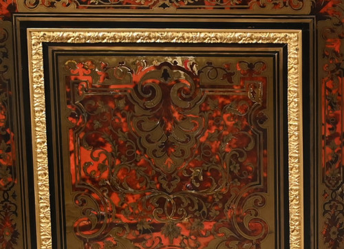 Blackened Pear Wood Support Unit, Boulle spirit, Napoleon III period – Mid-19th century