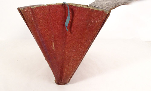 Aktentasche, Portemonnaie, Tasche, Leder, rot, marokkanischer Silberschlüssel, XVIII