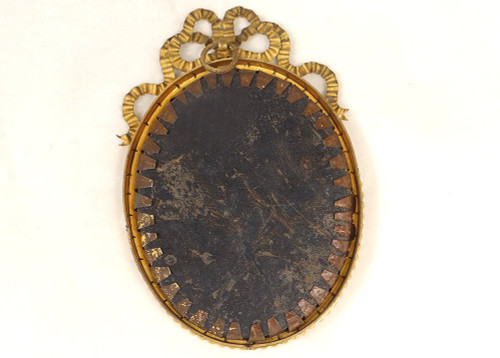 Oval Miniature Signed Adèle Lallemand Portrait Young Man Costume 19th