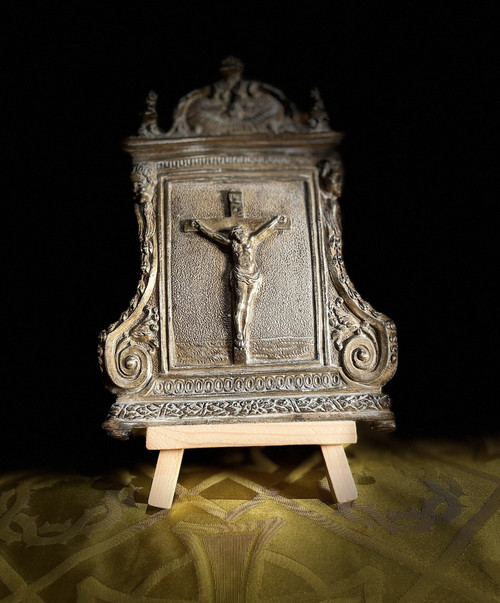 Baiser de Paix en laiton - XIXe
