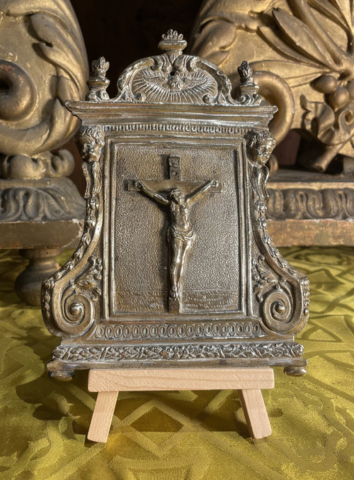 Baiser de Paix en laiton - XIXe