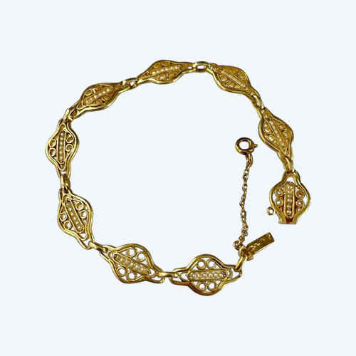 Bracciale in oro e perle fini