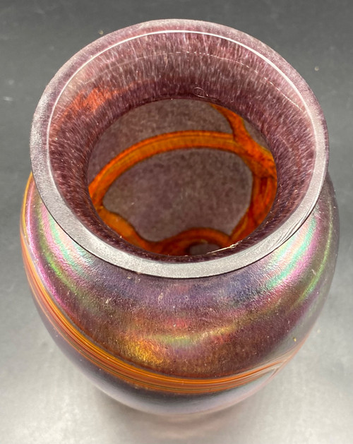 BÖHMISCHE GLASVASE 1980