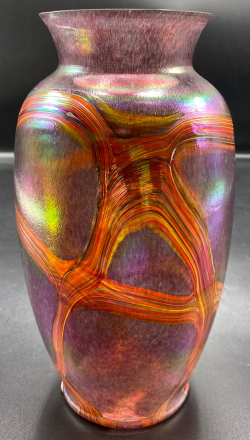 BÖHMISCHE GLASVASE 1980