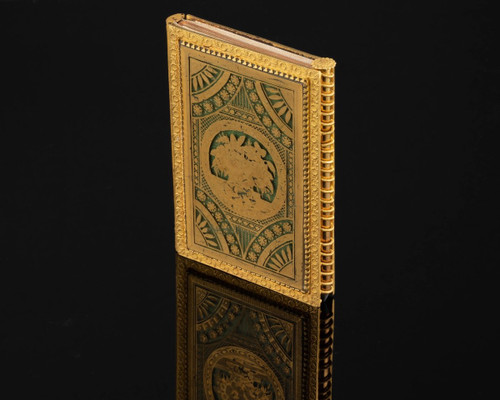 Charles X Period Verre Églomisé Ball Book