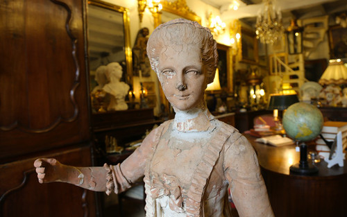  18th century terracotta garden statue 