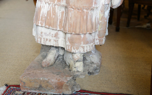  18th century terracotta garden statue 