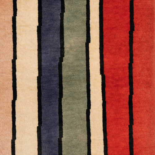 Teppich oder Wandteppich, abstrakt und aus Wolle. Zeitgenössische Arbeit