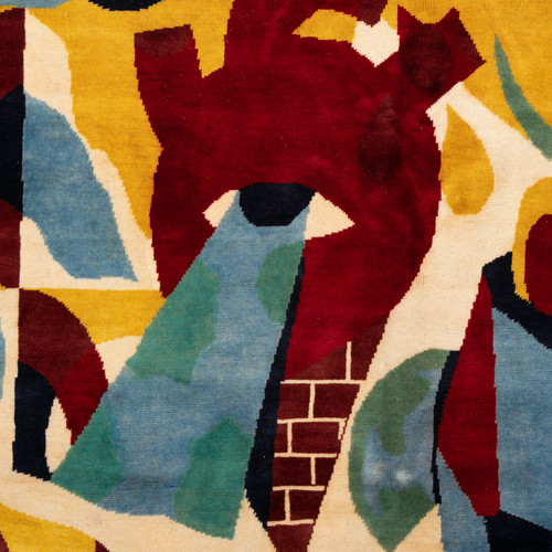 According to Akacorleone. Carpet, or “Baisa City” tapestry. Contemporary work.