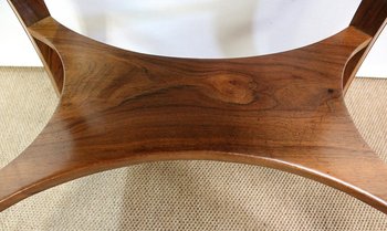  Table d’appoint Travailleuse en Noyer blond massif – Fin XIXe 
