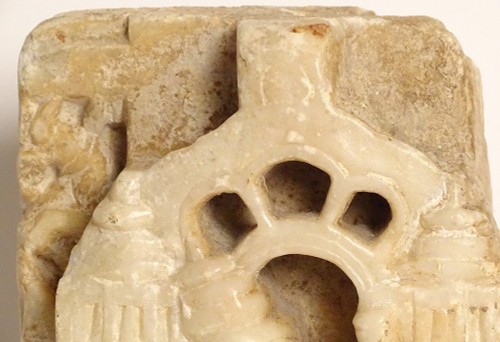 Scultura in bassorilievo Marmo Pigliamosche Carrier Chauri Rajasthan Solanki