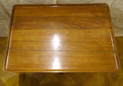 Table Cabaret Louis XV Acajou Massif Plateau Gorge Pieds Galbés XVIIIème