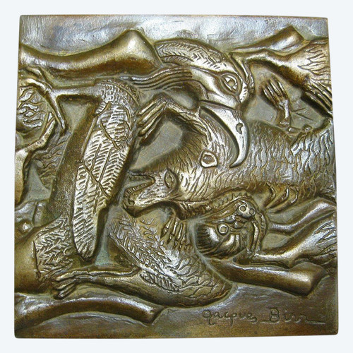 Animale in bronzo firmato Jacques Birr.