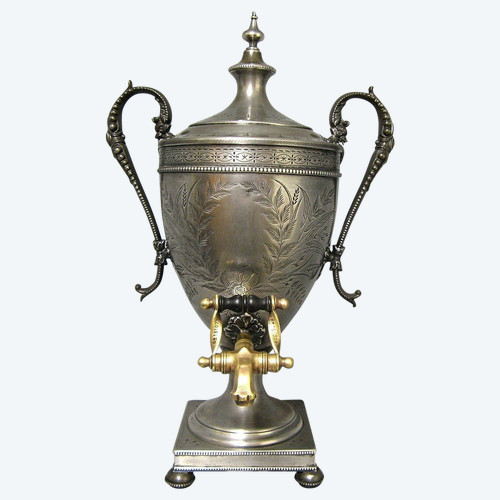Fontaine à Thé XIXe. Samovar Mi-victorien.