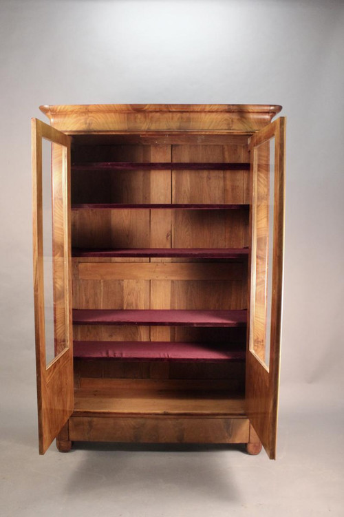 Bibliothèque  Restauration en acajou XIXème