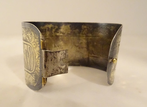 Bracciale Simbirsk in argento sterling vermeil 27,23 gr del XIX secolo