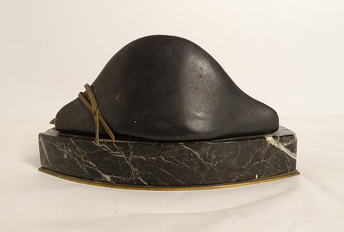 Calamaio Bronzo Dorato Marmo Napoleone Spada Bicorne Legione Onore Impero XIX secolo