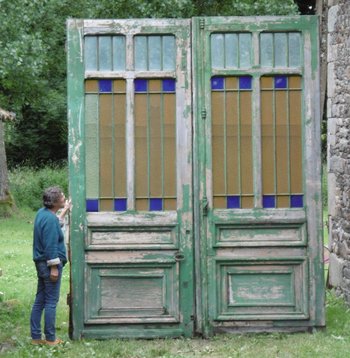 Portal Double Door XIXth Old Monumental Doors