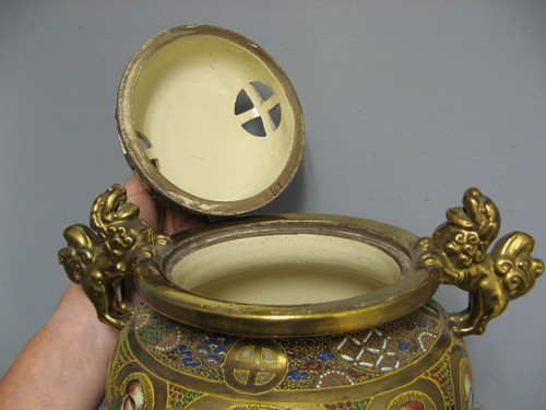 Parfümbrenner Satsuma Geisha Samurai Japan Imperial 19. Jahrhundert.