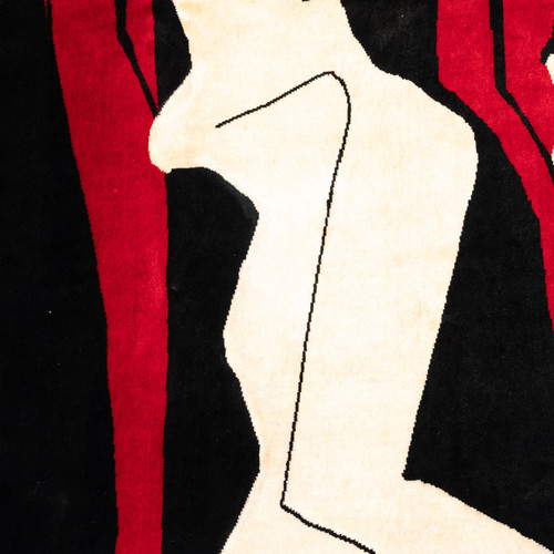 Tappeto, o arazzo, ispirato a Le Corbusier. Opera contemporanea