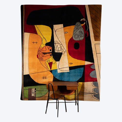 According to Le Corbusier, Carpet, or tapestry. Contemporary work