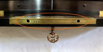  Travel writing case in blackened wood and inlays, Napoleon III period - mid 19th century
