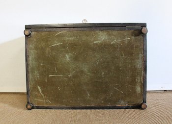  Travel writing case in blackened wood and inlays, Napoleon III period - mid 19th century