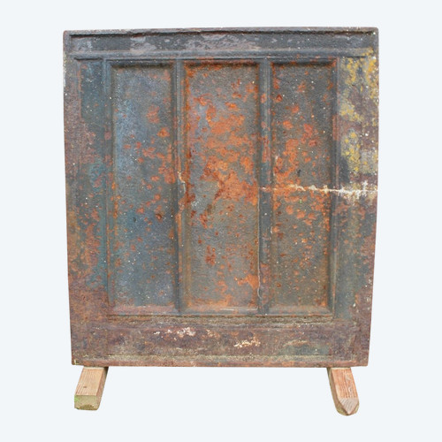 Gothic Cast Iron Castle Fireplace Plate