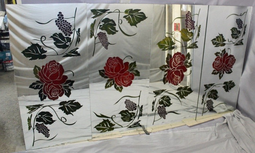 Suite Of 4 Large Decorated Mirrors
