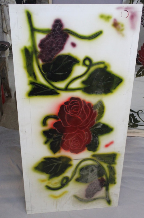 Suite Of 4 Large Decorated Mirrors