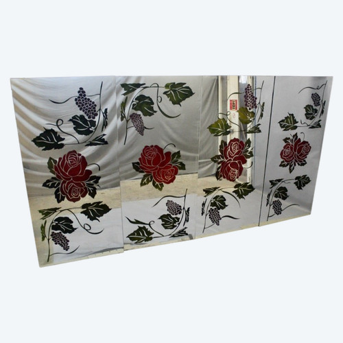 Suite Of 4 Large Decorated Mirrors